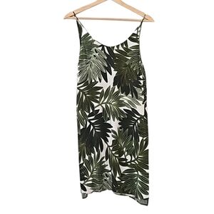 Topshop Palm Leaf Print Casual Dress